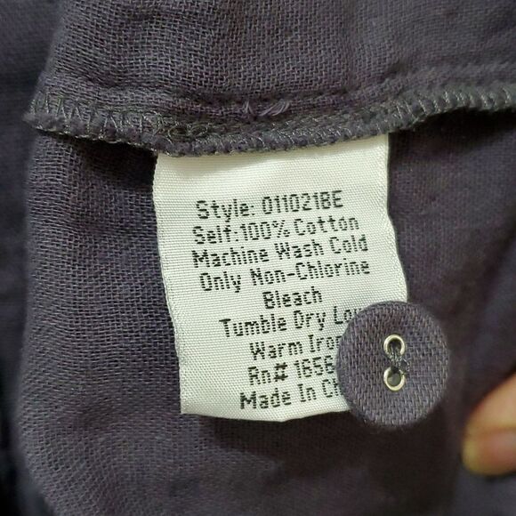 Johnny Was Calme Women's Double Packet Shacket,  Color Graphite Size Medium - Picture 8 of 8